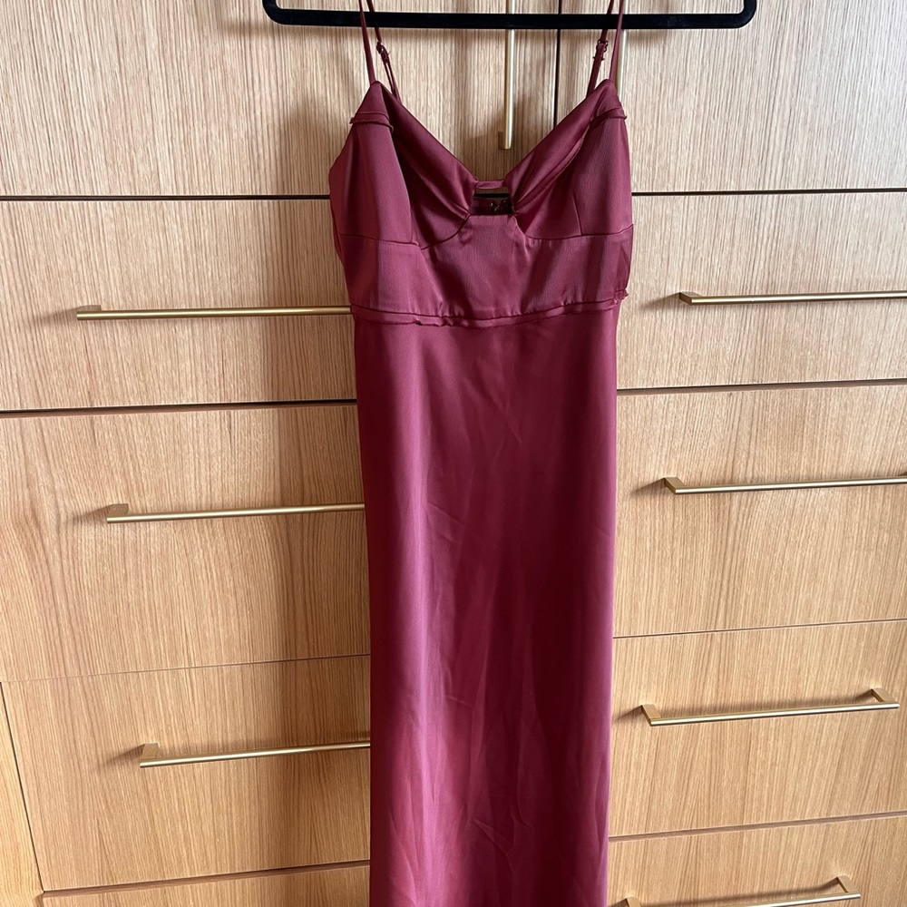 Anthropologie corset slip dress